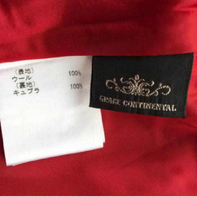 GRACE CONTINENTAL(グレースコンチネンタル)の美品 グレースコンチネンタル スカート 赤 36 レディースのスカート(ミニスカート)の商品写真