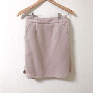 マジェスティックレゴン(MAJESTIC LEGON)の【美品】MAJESTIC LEGON 刺繍ミニスカート(ミニスカート)