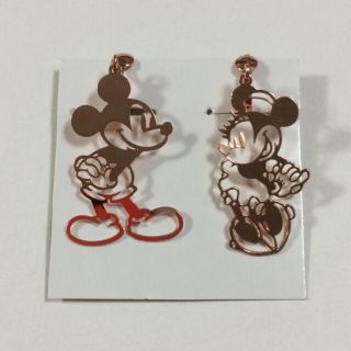 ディズニー(Disney)の新品.ミッキーミニー イヤリング.ミッキー イヤリング.ミニー イヤリング(イヤリング)