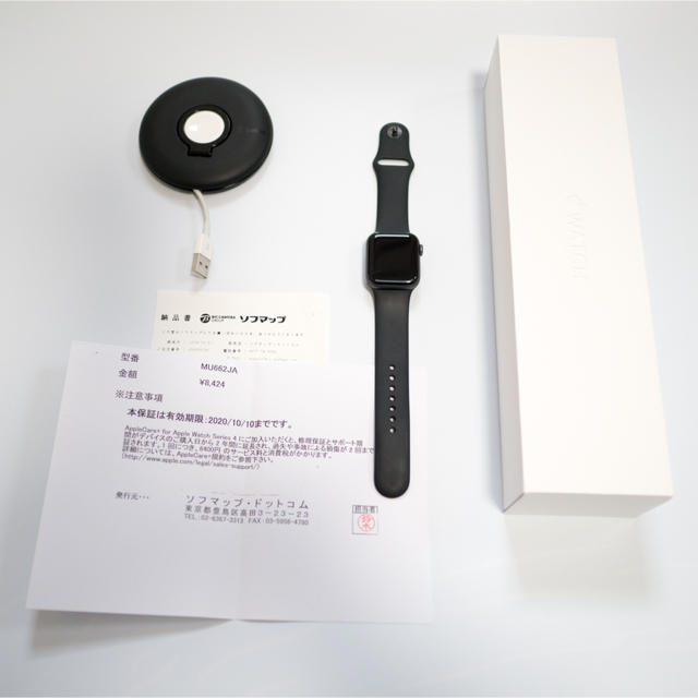 Apple Watch(アップルウォッチ)のApple Watch series4 40mm GPS 保証付き スマホ/家電/カメラのスマホアクセサリー(その他)の商品写真