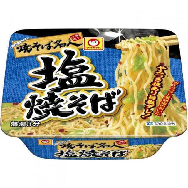 ☆オトクなまとめ買い☆焼そば名人 塩焼そば 109g×12個 食品/飲料/酒の加工食品(インスタント食品)の商品写真