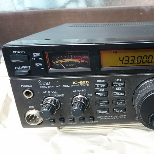アマチュア無線機 IC820 25Wオールモード機の通販 by 3ちゃん's shop｜ラクマ