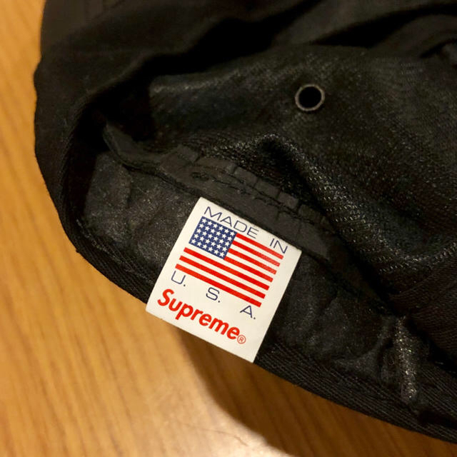 supreme leather camp cap USED