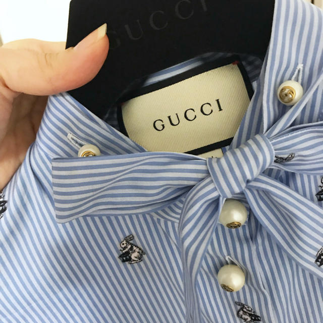 Gucci(グッチ)の最終値下げGUCCI シャツワンピ  3/10までの出品 レディースのワンピース(ひざ丈ワンピース)の商品写真