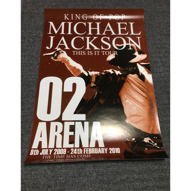 マイケルジャクソン THIS IS IT O2 ARENA 会場用ポスター 休日限定