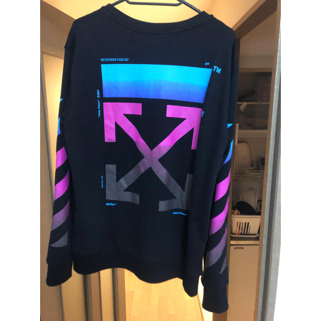 OFF-WHITE オフホワイトグラデーションスウェットの通販 by たく 新品 メンズ トップス グラデーション スウェット