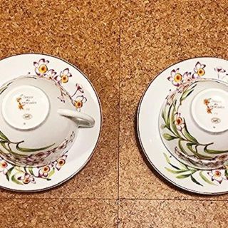 Hermes - エルメス オーキッドの花柄 ペアティーカップの通販 by