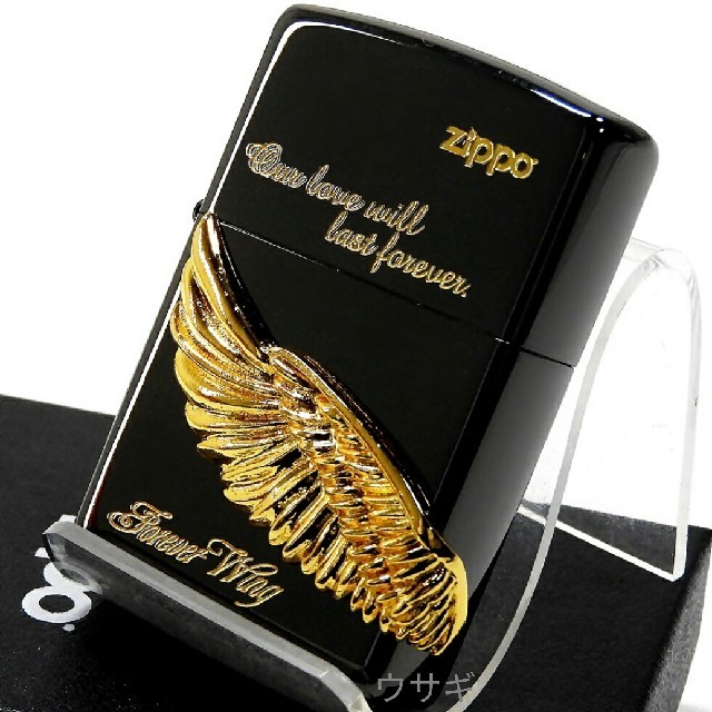 ZIPPO(ジッポー)の送料無料☆zippo☆Forever Wing☆ゴールドウイングメタル☆ジッポ メンズのファッション小物(タバコグッズ)の商品写真
