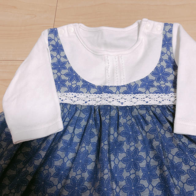 ベルメゾン(ベルメゾン)の女の子用❁おしゃれカバーオール キッズ/ベビー/マタニティのベビー服(~85cm)(カバーオール)の商品写真