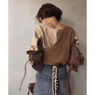 アメリヴィンテージ(Ameri VINTAGE)のAMERI  ONE SHOULDER DOCKING SHIRTS (シャツ/ブラウス(長袖/七分))