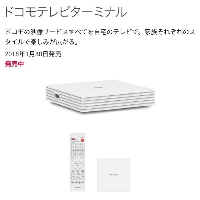 docomo テレビターミナル スマホ/家電/カメラのテレビ/映像機器(その他)の商品写真