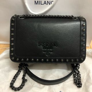 PRADA - 新品未使用 PRADA プラダ ショルダーバッグ チェーン スタッズ ...