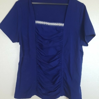 値下げ　3L　Tシャツ　ネイビーブルー(Tシャツ(半袖/袖なし))