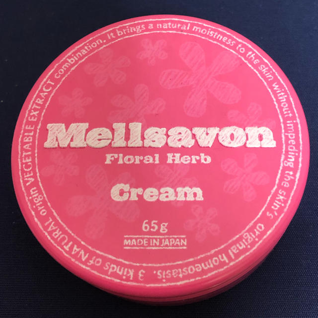 Mellsavon(メルサボン)のメルサボン スキンケアクリーム　フローラルハーブの香り 65g ピンク 缶 コスメ/美容のボディケア(ボディクリーム)の商品写真