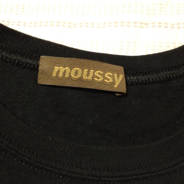 moussy(マウジー)のmoussy//無地Tシャツ(黒) レディースのトップス(Tシャツ(半袖/袖なし))の商品写真