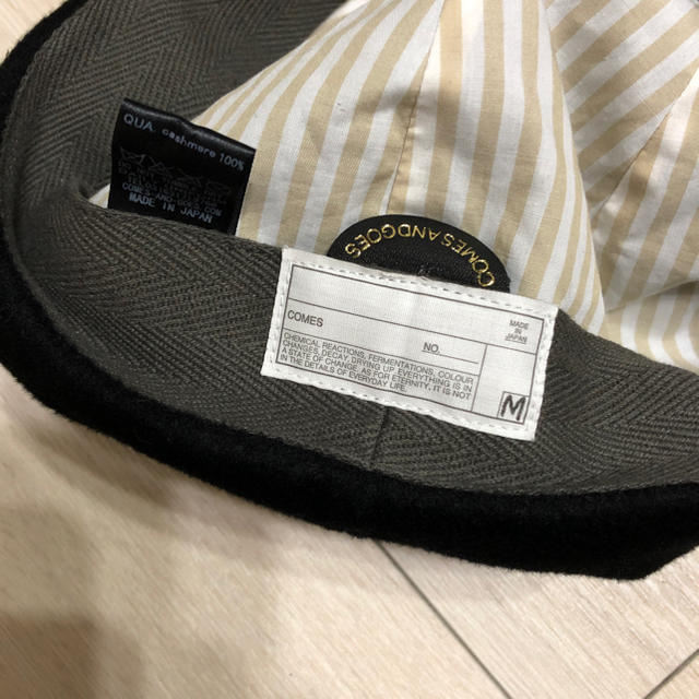 COMES AND GOES CASHMERE100 CASQUETTE メンズの帽子(キャスケット)の商品写真