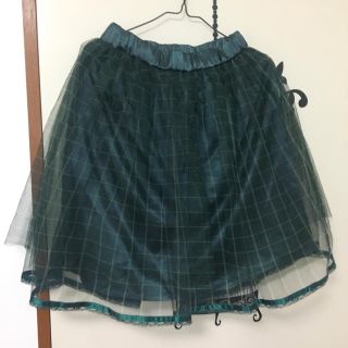 アクシーズファム(axes femme)のaxes femme＊チュール重ねスカート(ひざ丈スカート)