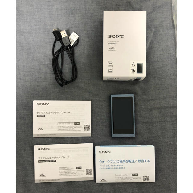 WALKMAN(ウォークマン)のSONY ウォークマン Aシリーズ 16GB NW-A45 保護フィルム付き スマホ/家電/カメラのオーディオ機器(ポータブルプレーヤー)の商品写真