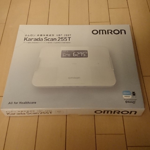 OMRON(オムロン)の体重体組成計 HBFｰ255T カラダスキャン スマホ/家電/カメラの美容/健康(体重計/体脂肪計)の商品写真