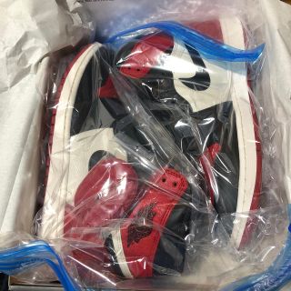 jordan1 bred toe 28cm つま赤(スニーカー)