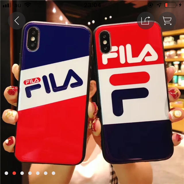 FILA iPhoneケース Xs/Xsmax/XR/X/8/7対応の通販 by pumpkin.twins's shop｜ラクマ