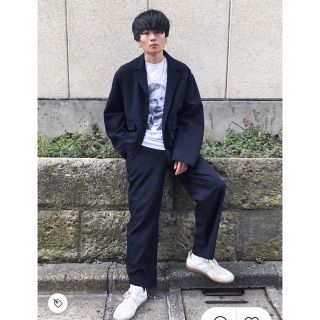 サンシー(SUNSEA)のuru 19SS COTTON SHORT JACKET/Navy(ブルゾン)