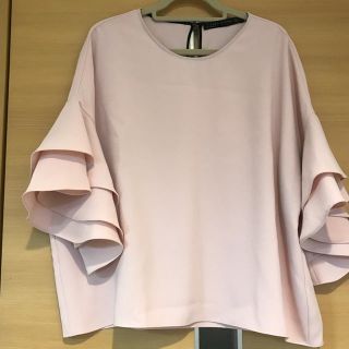 ザラ(ZARA)のZARA 袖フリルブラウス(シャツ/ブラウス(長袖/七分))