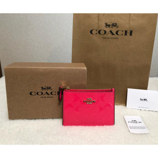 コーチ(COACH)の☆大人気！2019年新作！正規品！コーチ コインケース ピンク☆(コインケース)