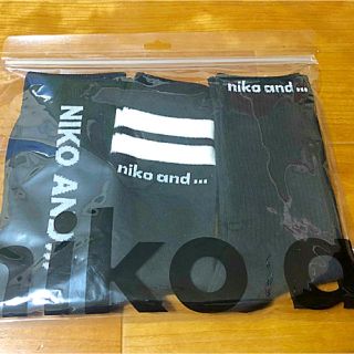 ニコアンド(niko and...)の新品 未開封 ニコアンド ソックス3足セット ブラック(ソックス)