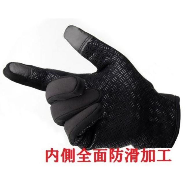 SALE★スマホ タッチパネル対応 防寒 防水 グローブ M～XXL 黒 メンズのファッション小物(手袋)の商品写真