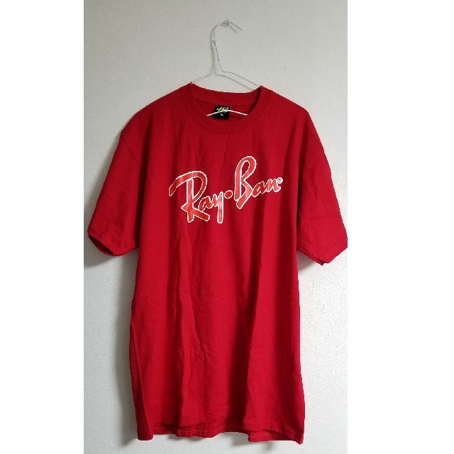 Ray-Ban(レイバン)の【新品未使用】Ray-Ban Tシャツ 赤 レッド サイズXL レイバン メンズのトップス(Tシャツ/カットソー(半袖/袖なし))の商品写真