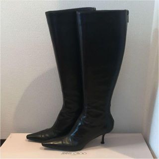 ジミーチュウ(JIMMY CHOO)のJimmy Choo ブーツ 黒 ジミーチュウ 39　定価１４万８０００円　本物(ブーツ)