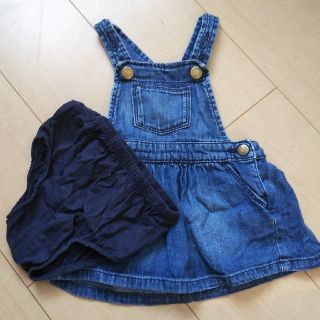 ベビーギャップ(babyGAP)のGAP 70cm デニムジャンパースカート(スカート)