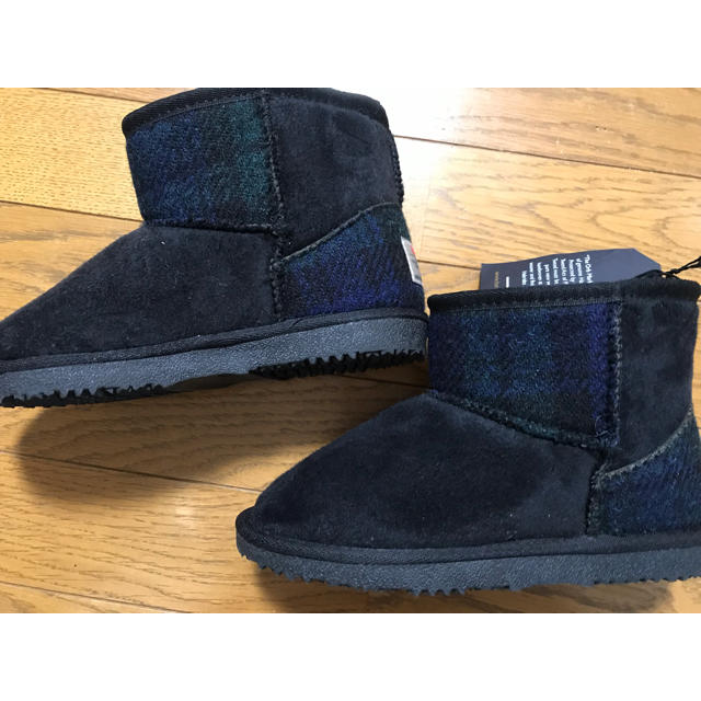 Harris Tweed(ハリスツイード)の新品未使用☆ハリスツイード ムートンブーツ☆22☆ キッズ/ベビー/マタニティのキッズ靴/シューズ(15cm~)(ブーツ)の商品写真