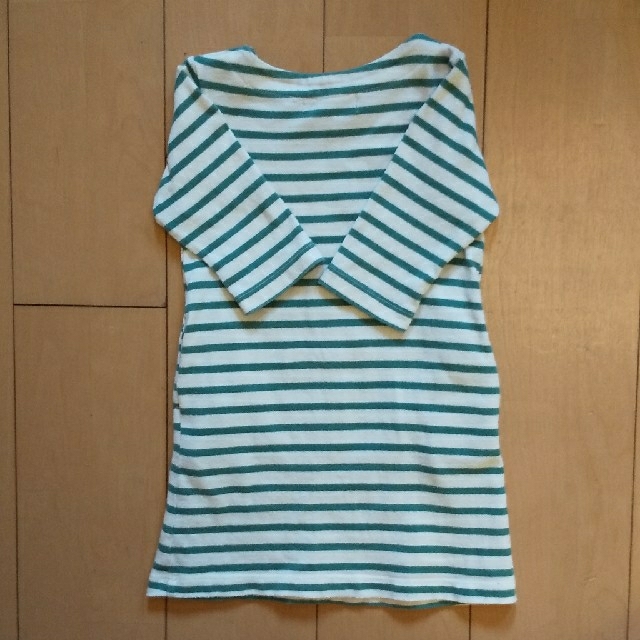 chien chien(シアンシアン)のシアンシアン ボーダワンピース 95 キッズ/ベビー/マタニティのキッズ服女の子用(90cm~)(ワンピース)の商品写真