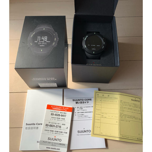 SUUNTO コア アルティメット ブラックの通販 by sukesan's shop｜スントならラクマ - 超美品 腕時計 スント 安い新品