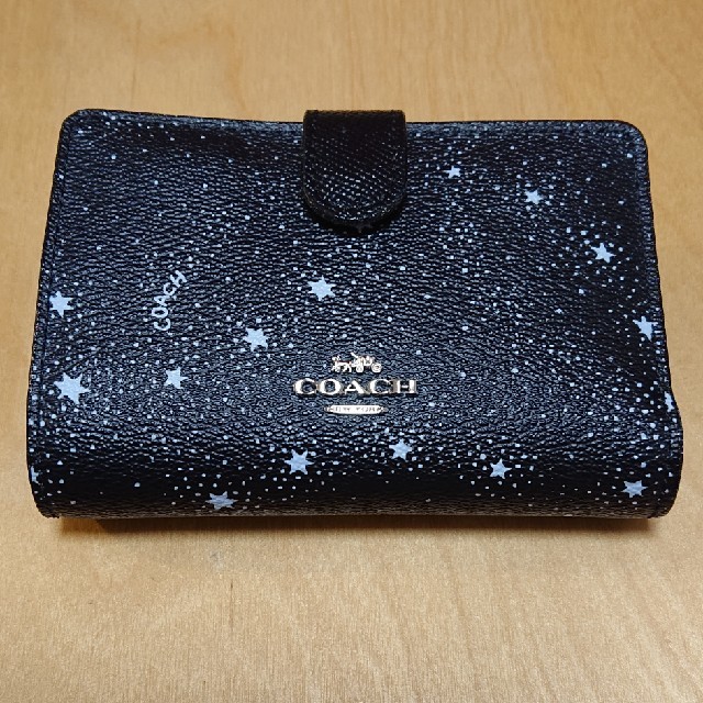 COACH/コーチ 星柄二つ折り財布 レディース ファッション小物