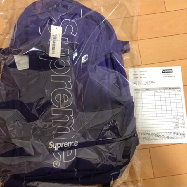Supreme(シュプリーム)のsupreme 18aw backpack 紫 purple メンズのバッグ(バッグパック/リュック)の商品写真