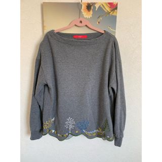 グラニフ(Design Tshirts Store graniph)のGraniph 裾スカラップ刺繍トレーナー(トレーナー/スウェット)