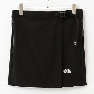 ハイク(HYKE)のHYKE x NORTH FACE ラップショートスカート　黒　Ｌサイズ　新品(その他)