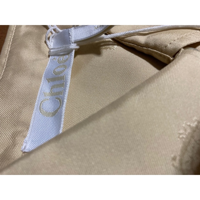 Chloe(クロエ)の定価約15万　新品タグ付き　Chloe クロエ　ロゴシルクシャツ　サイズ38 レディースのトップス(シャツ/ブラウス(長袖/七分))の商品写真