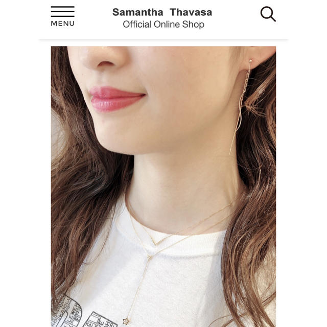 Samantha Tiara - サマンサティアラ コンビタイプ バーイヤリング