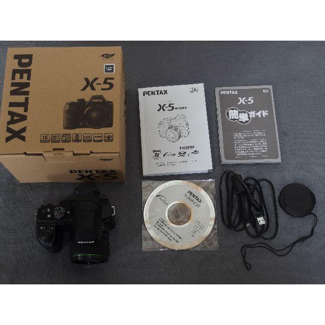 PENTAX(ペンタックス)のPENTAX X-5 (ブラック） スマホ/家電/カメラのカメラ(コンパクトデジタルカメラ)の商品写真