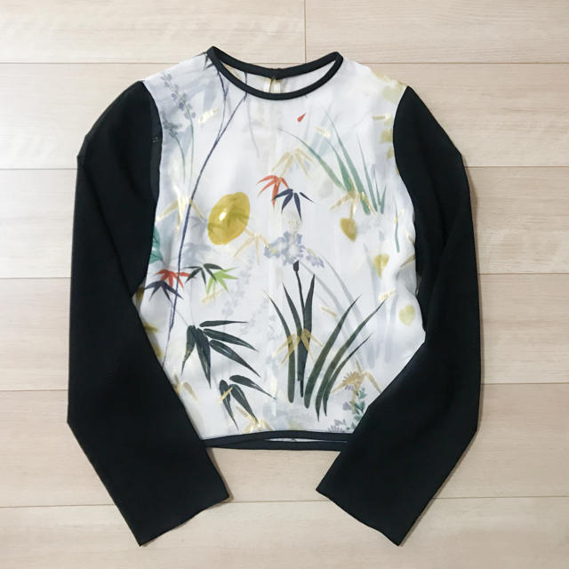 mame(マメ)のmame Floral Lame Print Tops レディースのトップス(シャツ/ブラウス(長袖/七分))の商品写真