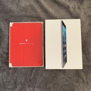 アイパッド(iPad)のiPad Air 32GB + Apple Smart Cover RED(タブレット)