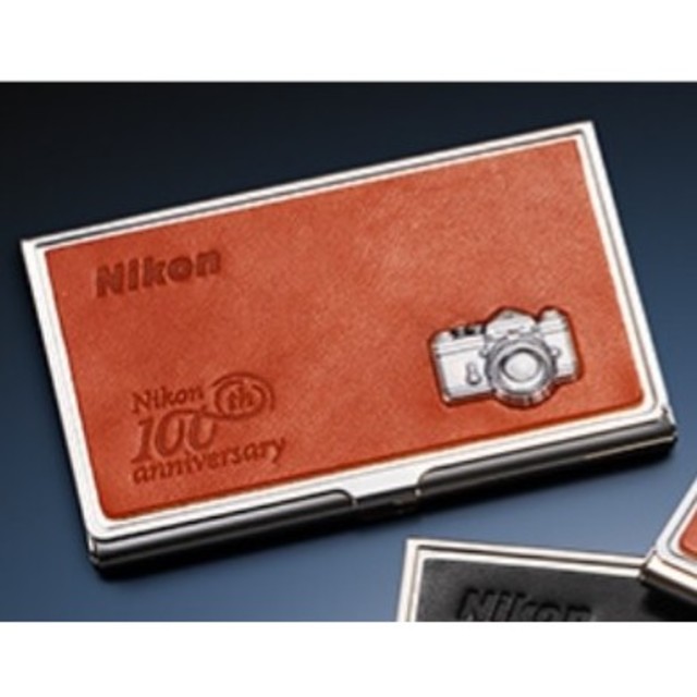 【ニコン】新品☆100周年記念SDカードケース(オレンジ、NikonF)