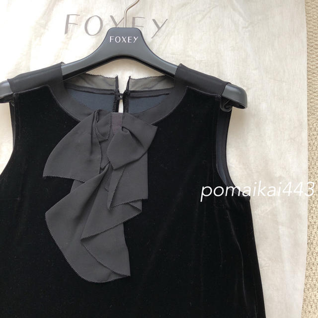 FOXEY velour noir ベロアワンピース 美品