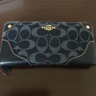 コーチ(COACH)のCOACH デニム長財布(財布)