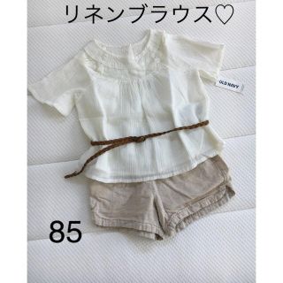 オールドネイビー(Old Navy)の新品▪️OLDNAVY リネンブラウス♡85 コットンブラウス(シャツ/カットソー)