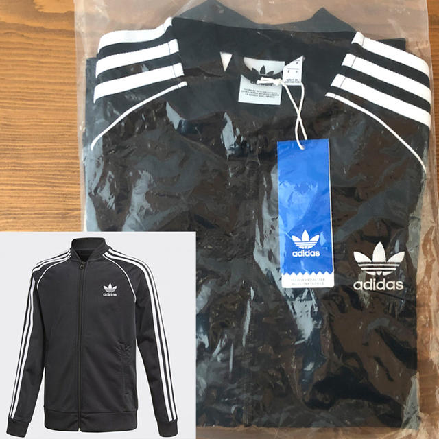 adidas(アディダス)の★タグ付新品★アディダス SST トラックトップ ジュニア ブラック 160cm レディースのトップス(トレーナー/スウェット)の商品写真